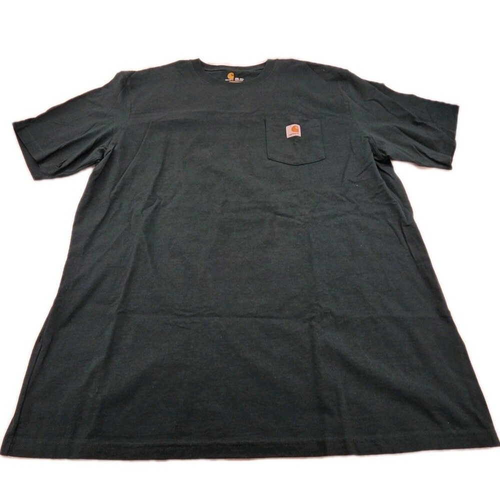 Carhartt K87 Pocket T-Shirt Men’s 2XL Tall Green Original Fit Workwear Tee